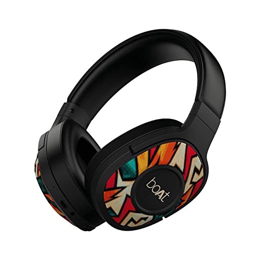 boAt Rockerz 550 Bluetooth Wireless Over Ear Headphones with Upto 20 Hours Playback, 50MM Drivers, Soft Padded Ear Cushions and Physical Noise Isolation with Mic (Black Symphony) boAt Rockerz 550 Bluetooth Wireless Over Ear Headphones with Upto 20 Hours Playback, 50MM Drivers, Soft Padded Ear Cushions and Physical Noise Isolation with Mic (Black Symphony)